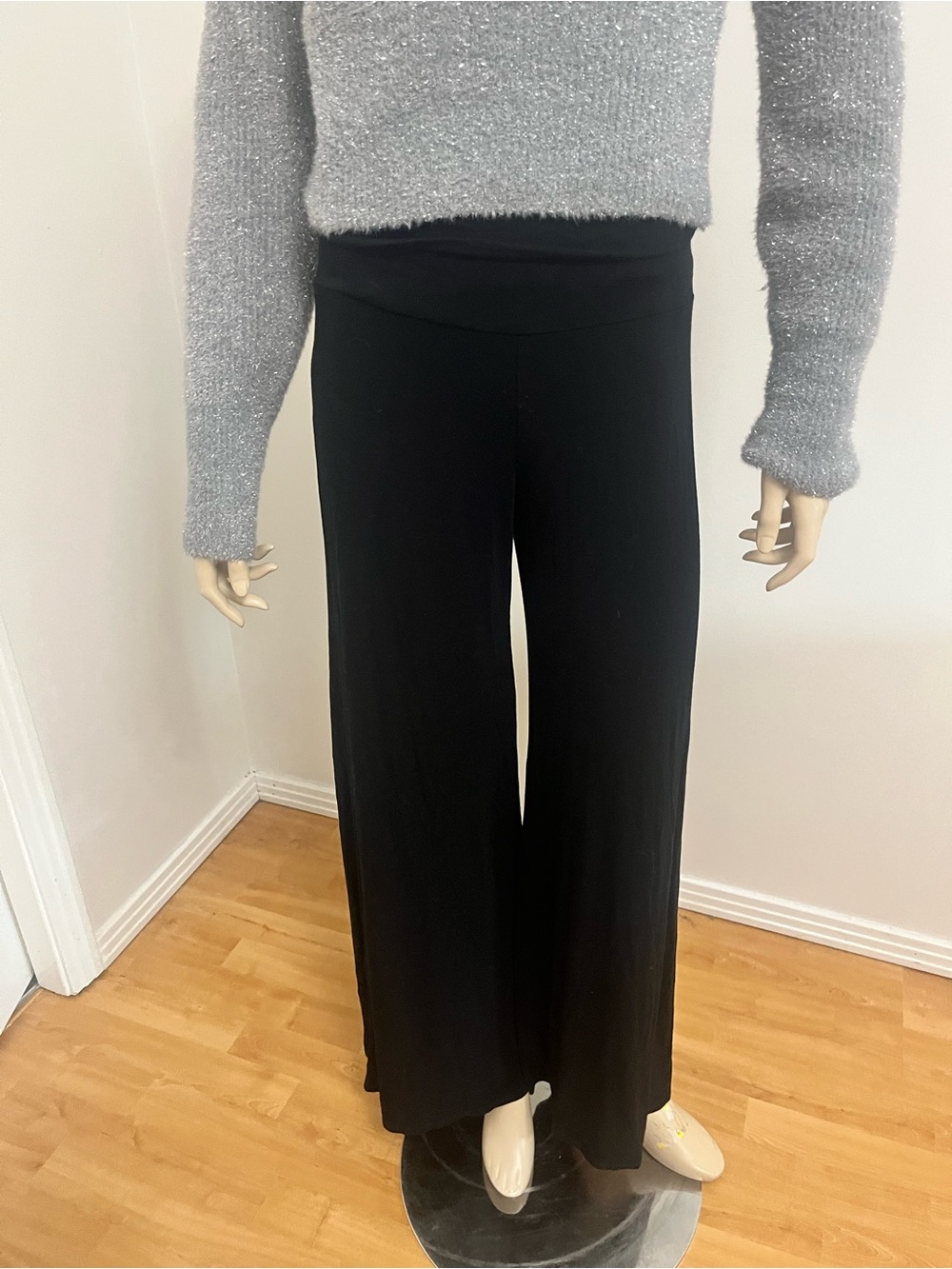 Cielo Black Wide-Leg Palazzo Pants